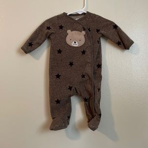 Baby boy fleece footie pajamas